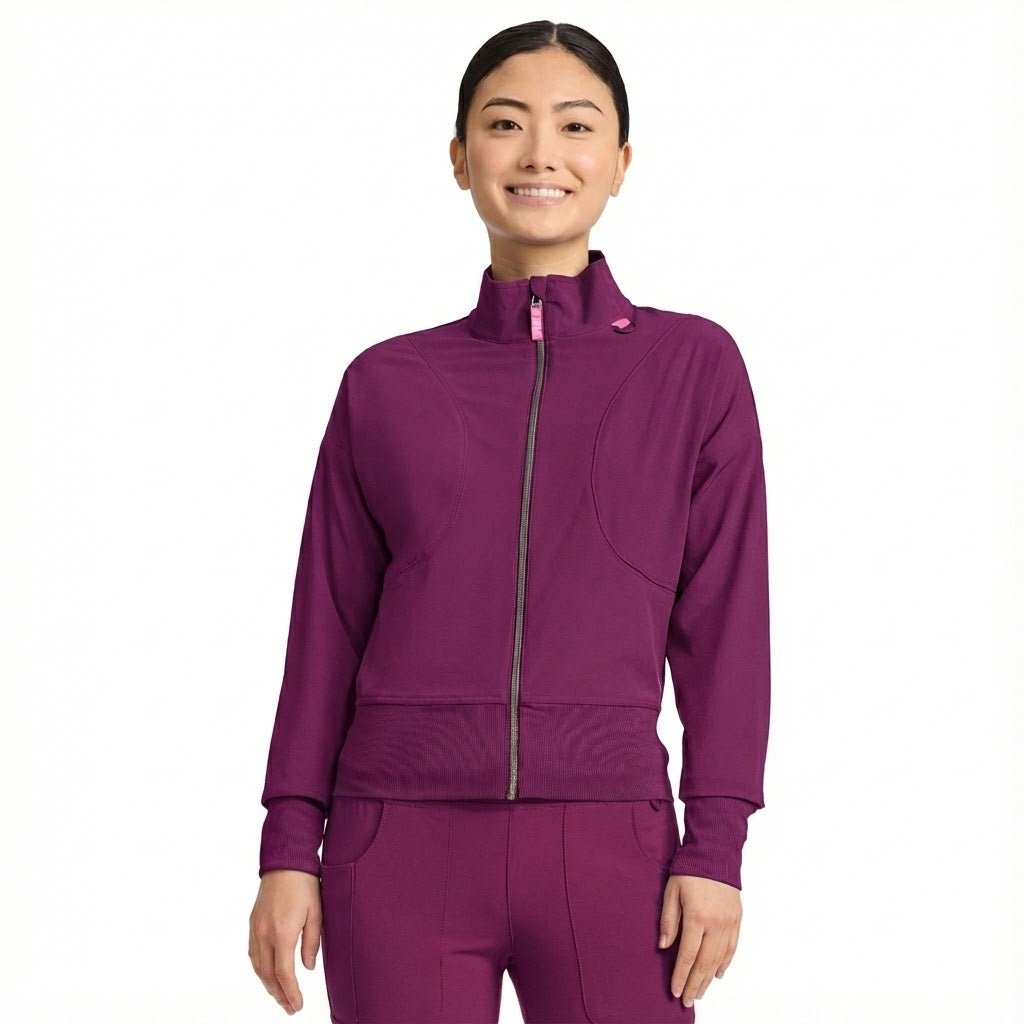 Med Couture Amp Scrubs Cropped Warm Up Jacket MC303 - Scrubs Select