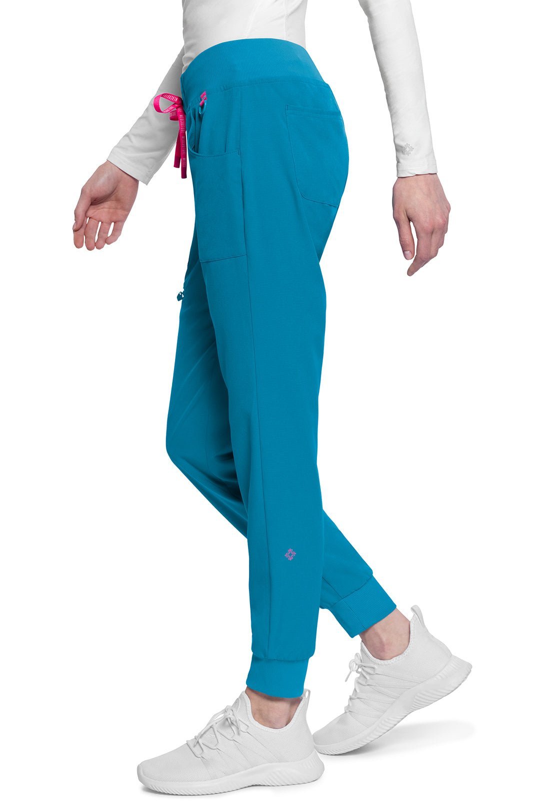 Med Couture AMP Scrubs Jogger Pant MC102 in Lime, Hyper Blue, Magenta - Scrubs Select