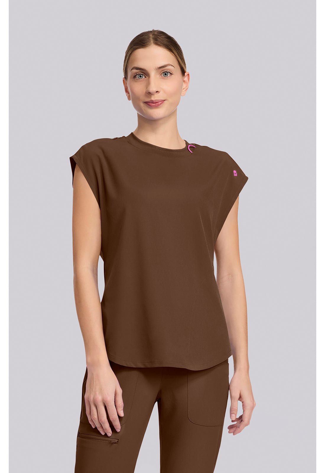 Med Couture Amp Scrubs Round Neck Top MC703 - Scrubs Select