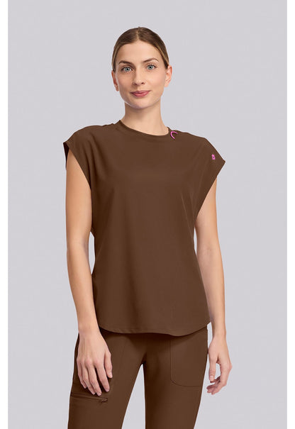 Med Couture Amp Scrubs Round Neck Top MC703 - Scrubs Select