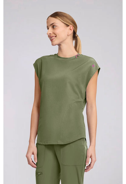 Med Couture Amp Scrubs Round Neck Top MC703 - Scrubs Select