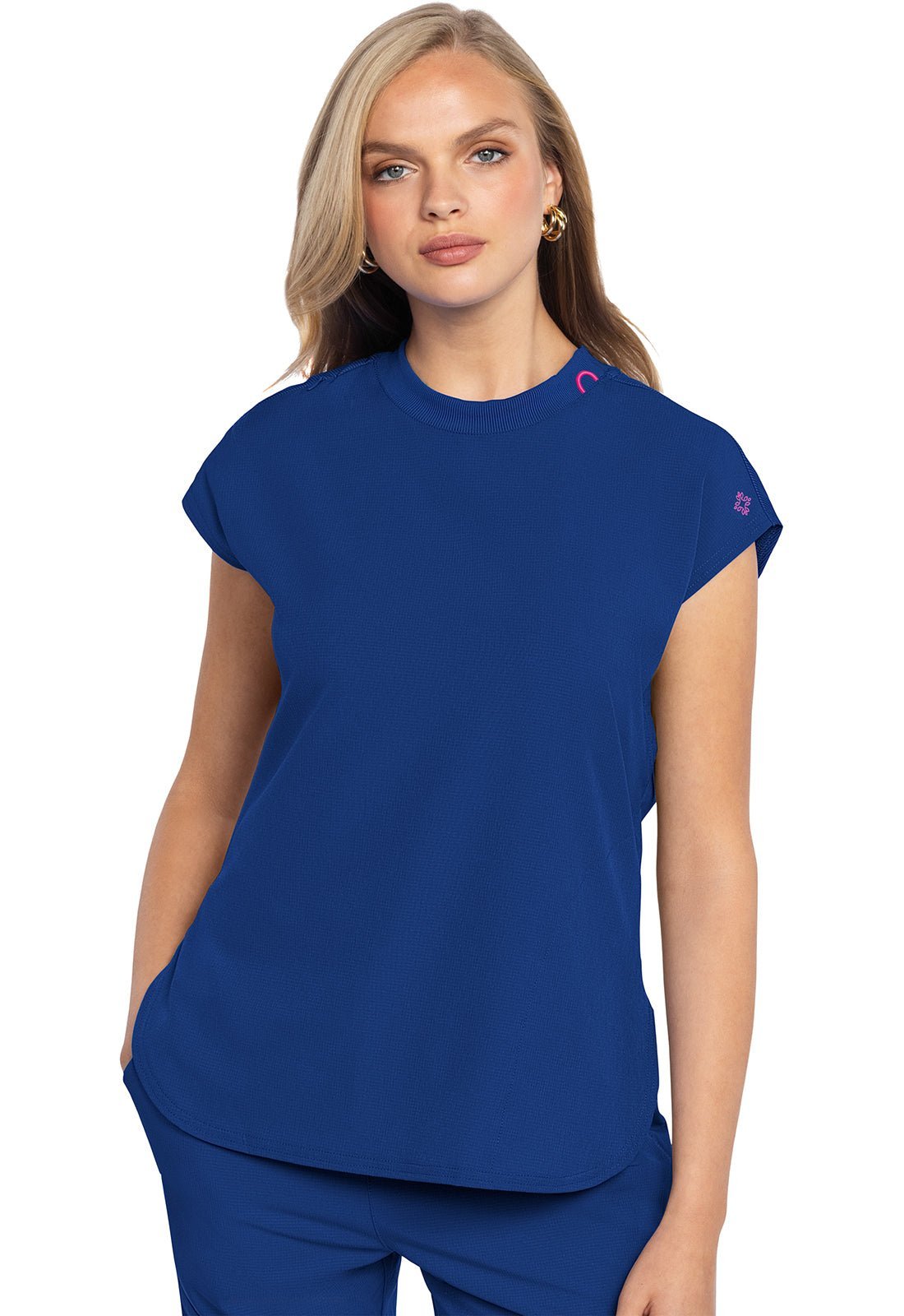 Med Couture Amp Scrubs Round Neck Top MC703 - Scrubs Select