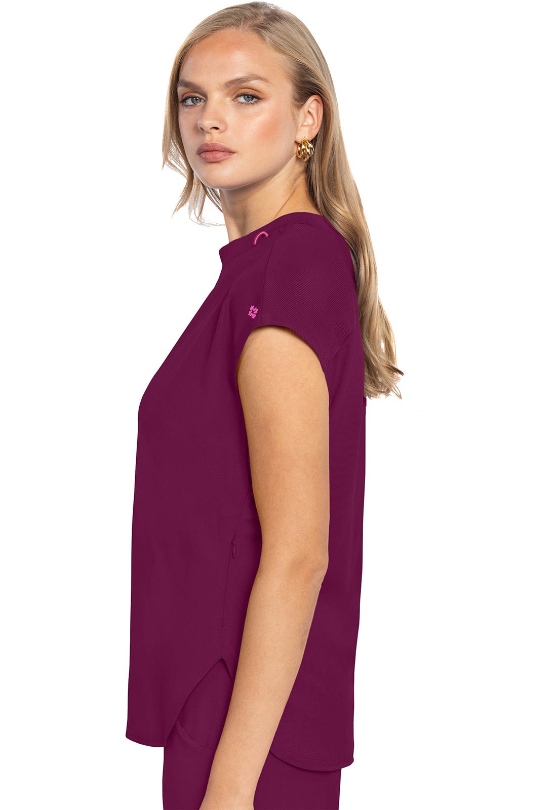 Med Couture Amp Scrubs Round Neck Top MC703 - Scrubs Select