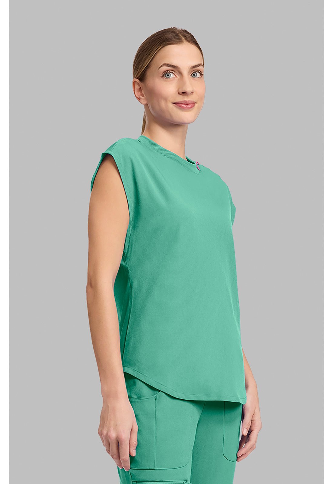 Med Couture Amp Scrubs Round Neck Top MC703 - Scrubs Select