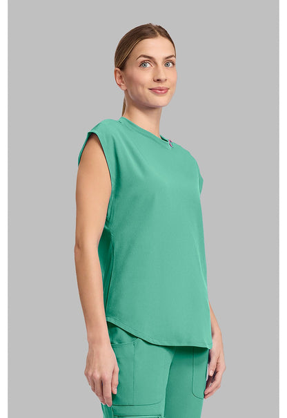 Med Couture Amp Scrubs Round Neck Top MC703 - Scrubs Select