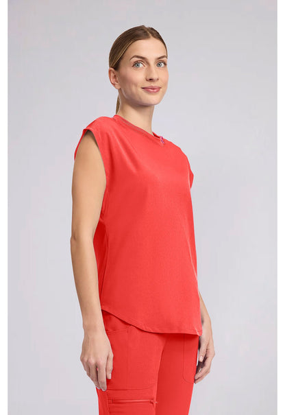 Med Couture Amp Scrubs Round Neck Top MC703 - Scrubs Select