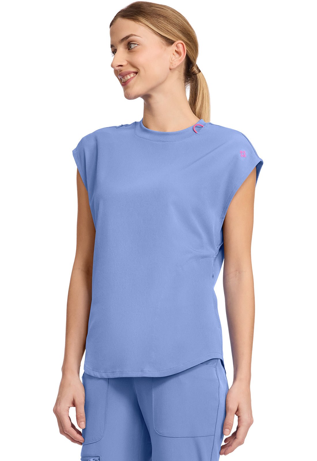 Med Couture Amp Scrubs Round Neck Top MC703 - Scrubs Select