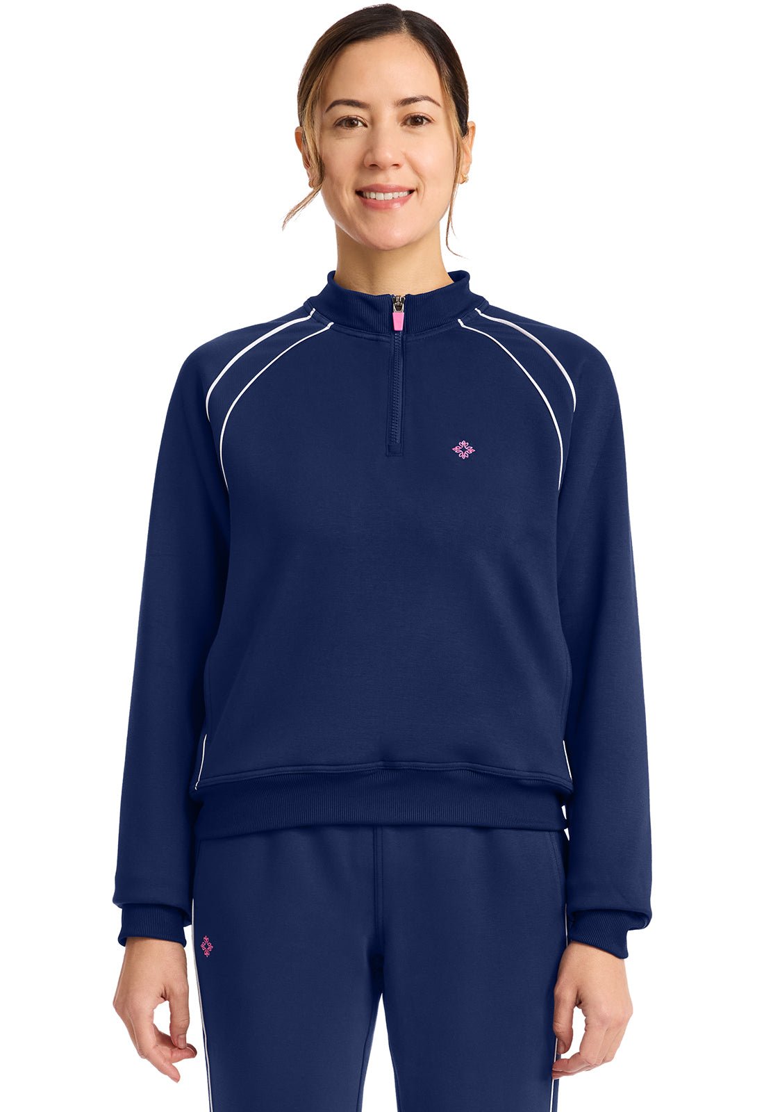 Med Couture Amp Scrubs Scuba Half Zip Jacket MC328 - Scrubs Select