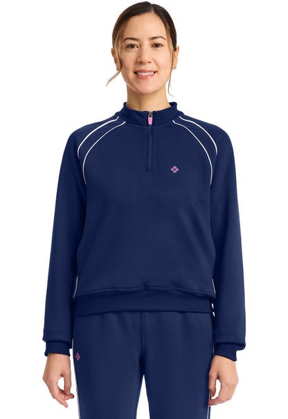 Med Couture Amp Scrubs Scuba Half Zip Jacket MC328 - Scrubs Select