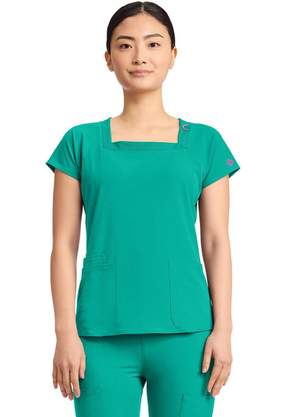 Med Couture Amp Scrubs Square Neck Top MC704 - Scrubs Select