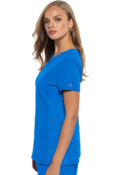 Med Couture Amp Scrubs V Neck Top MC702 - Scrubs Select