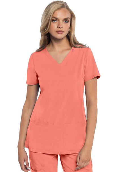 Med Couture Amp Scrubs V Neck Top MC702 Limited - Scrubs Select