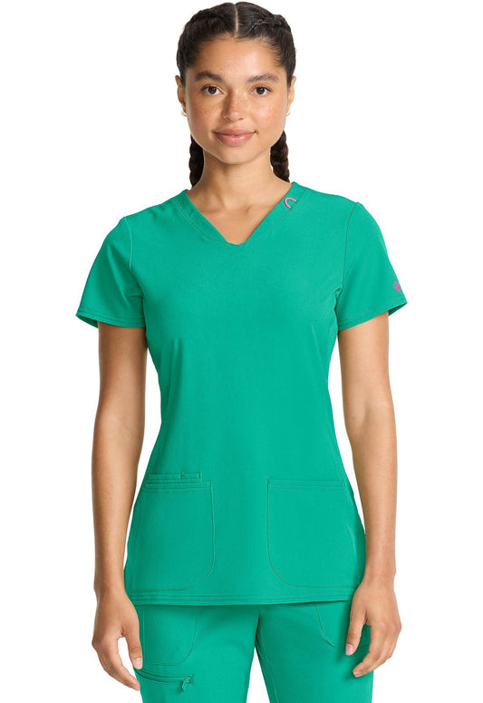 Med Couture Amp Scrubs V Neck Top MC702 Limited - Scrubs Select