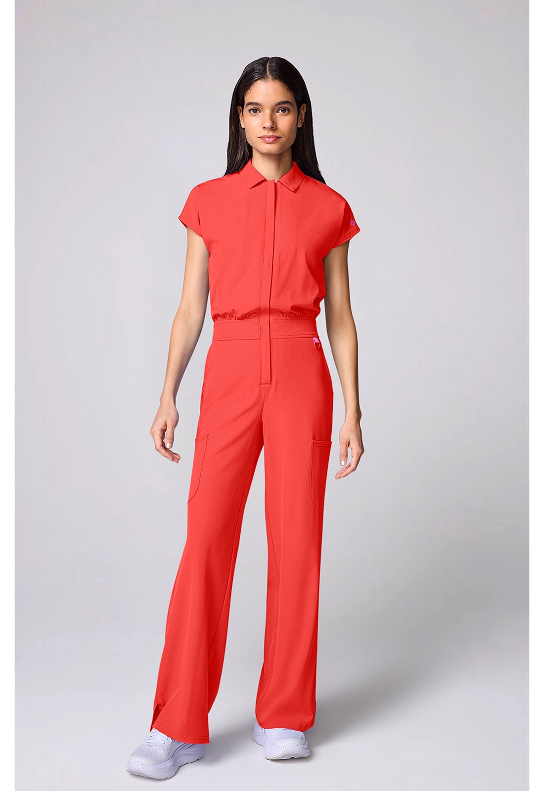 Med Couture Amp Scrubs Wide Leg Jumpsuit MC00018 - Scrubs Select