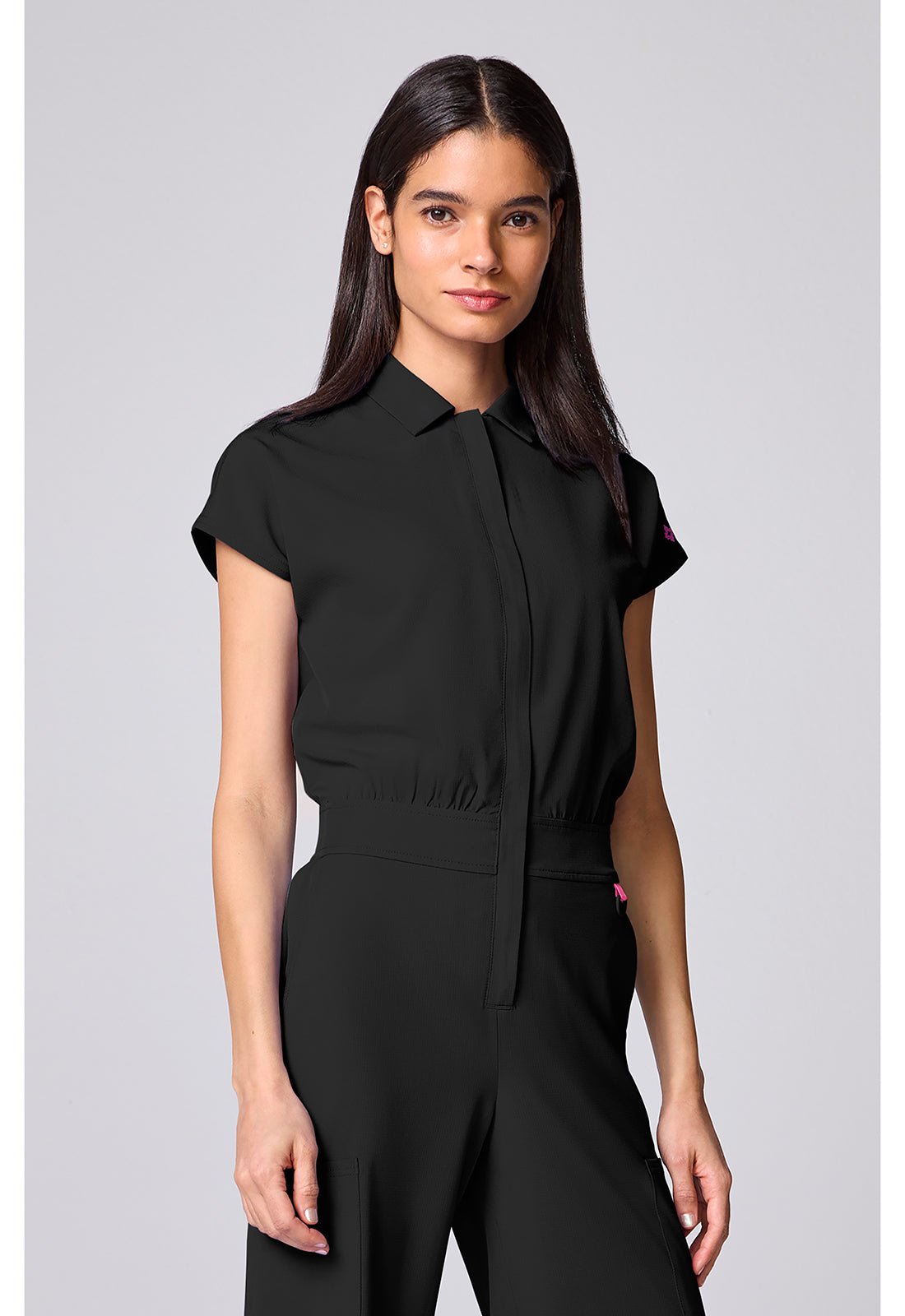 Med Couture Amp Scrubs Wide Leg Jumpsuit MC00018 - Scrubs Select