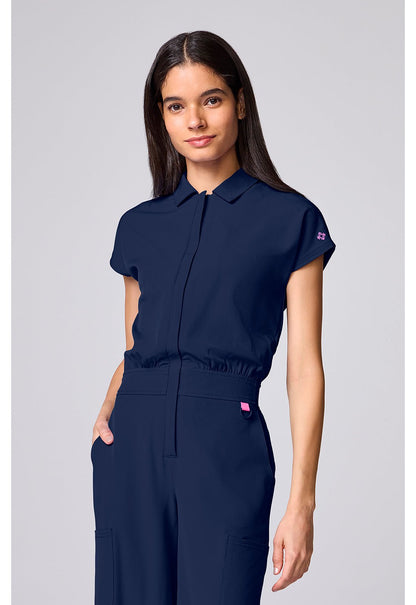 Med Couture Amp Scrubs Wide Leg Jumpsuit MC00018 - Scrubs Select