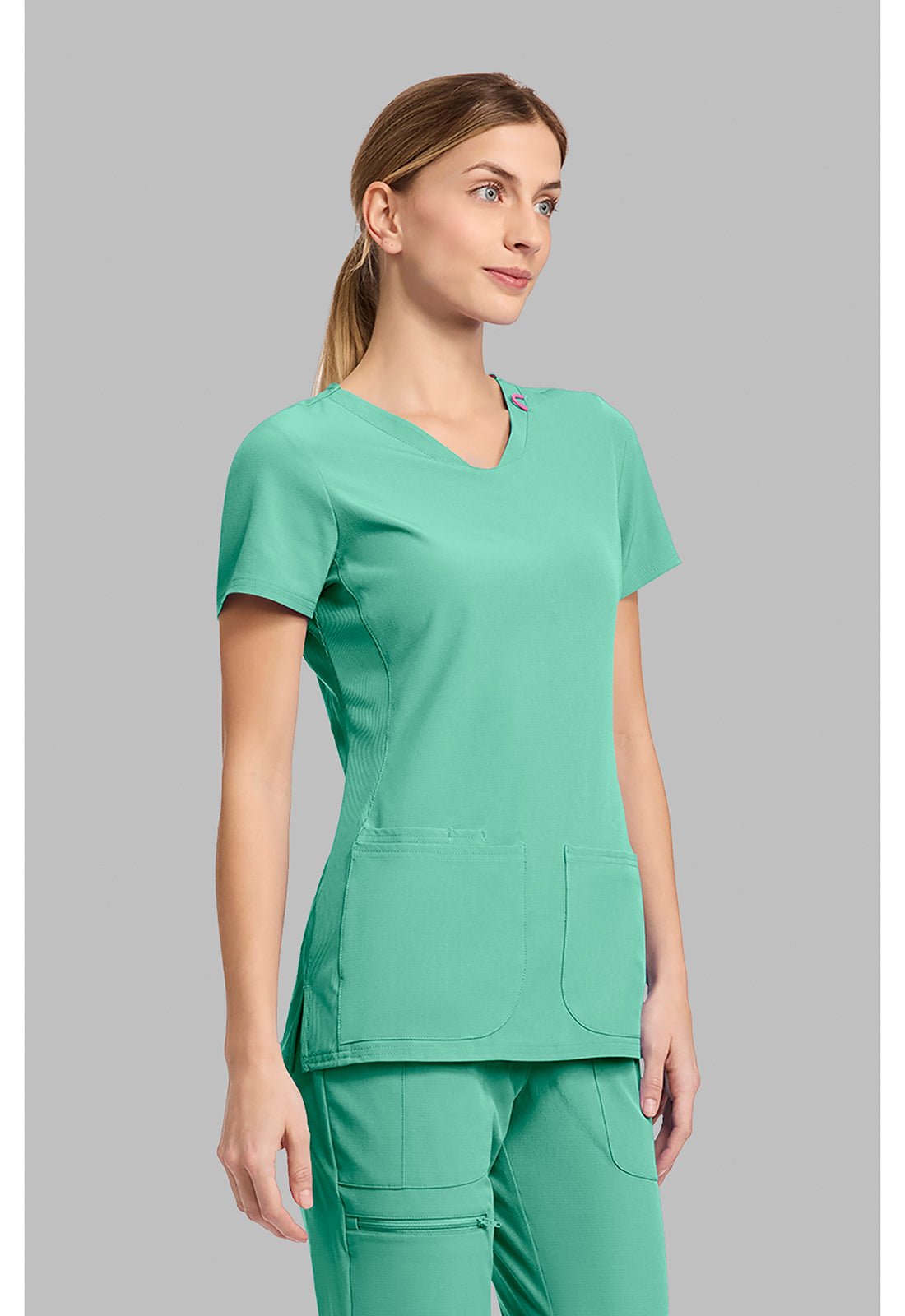 Med Couture Amp Scrubs Women's V Neck Top MC702 - Scrubs Select