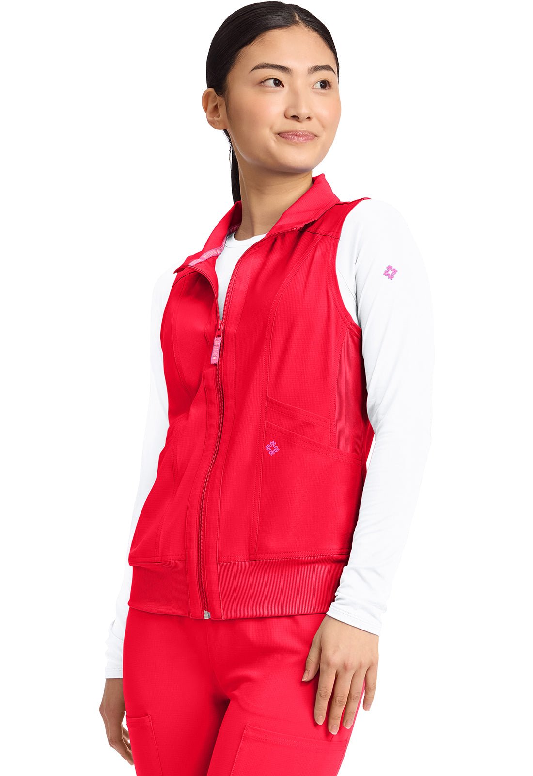 Med Couture Amp Scrubs Zip Front Vest MC500 - Scrubs Select