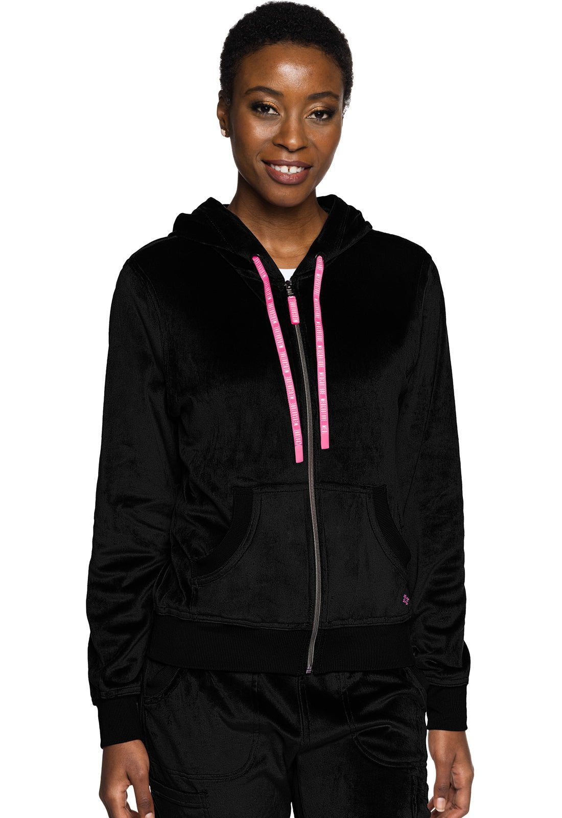 Med Couture Amp Velour Hoodie Scrub Jacket | Premium Quality - Med
