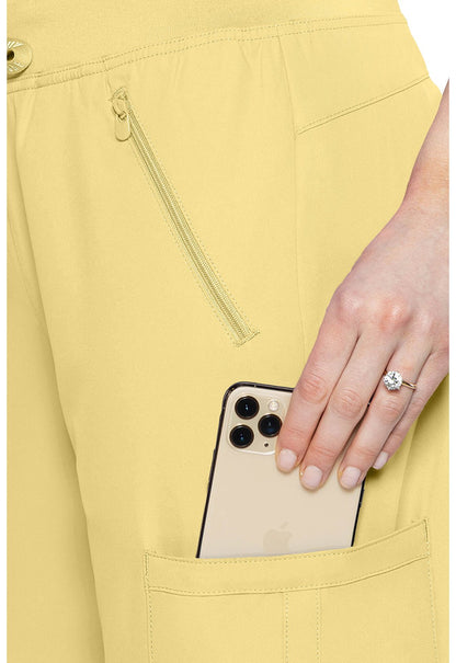 Med Couture Insight Drawstring Scrub Pant MC2702 in Banana, Cloud, Hunter, Taffy Pink - Scrubs Select