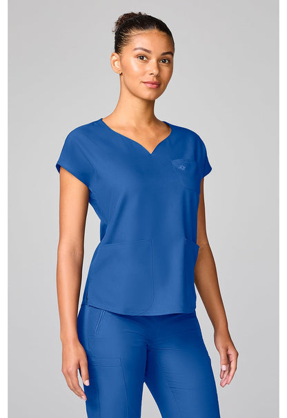 Med Couture Insight Scrubs Dolman Sleeve V Neck Top MC00008 - Scrubs Select
