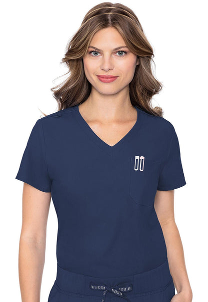 Med Couture Insight Scrubs Tuck - in Top MC2432 - Scrubs Select