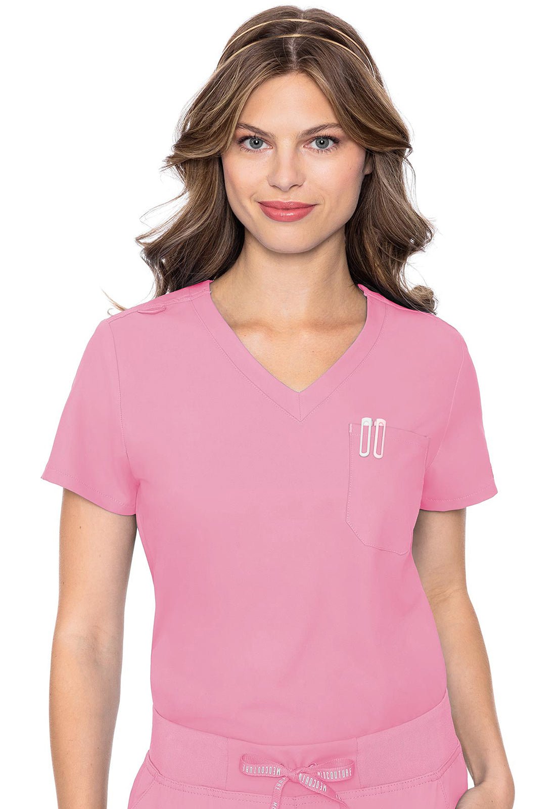 Med Couture Insight Scrubs Tuck - in Top MC2432 - Scrubs Select