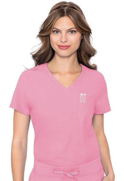 Med Couture Insight Scrubs Tuck - in Top MC2432 - Scrubs Select