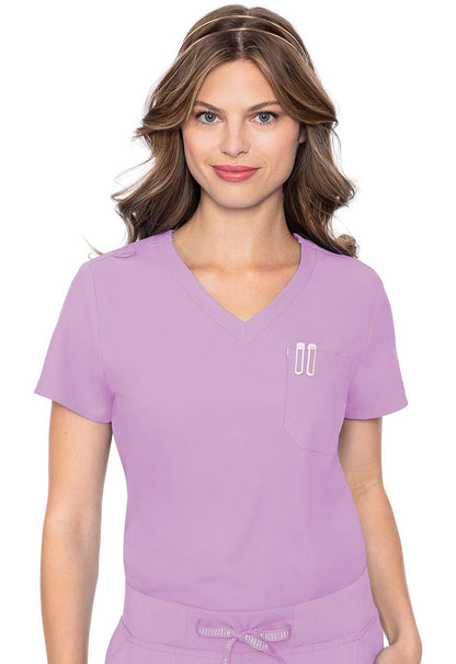 Med Couture Insight Scrubs Tuck - in Top MC2432 - Scrubs Select