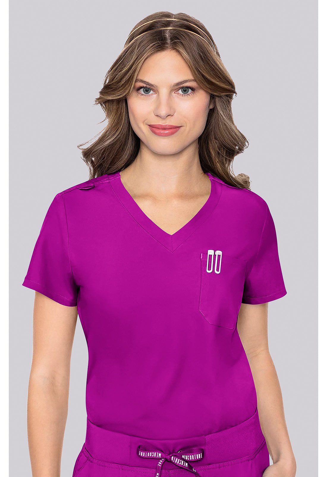 Med Couture Insight Scrubs Tuck-in Top MC2432 - Scrubs Select