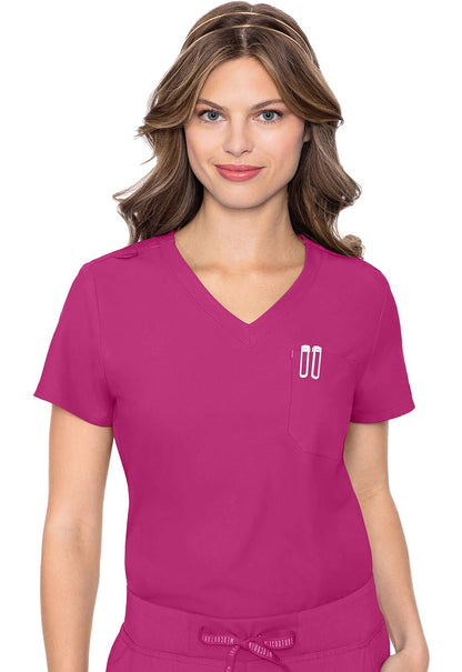 Med Couture Insight Scrubs Tuck - in Top MC2432 - Scrubs Select