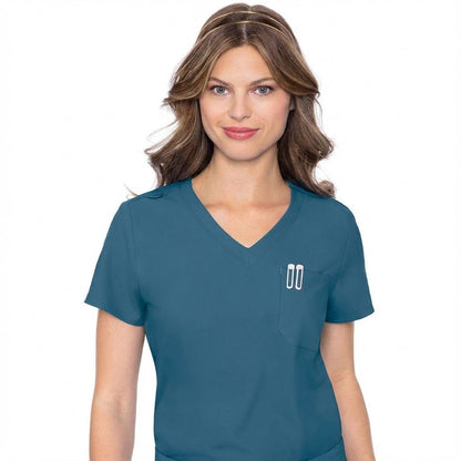 Med Couture Insight Scrubs Tuck - in Top MC2432 - Scrubs Select