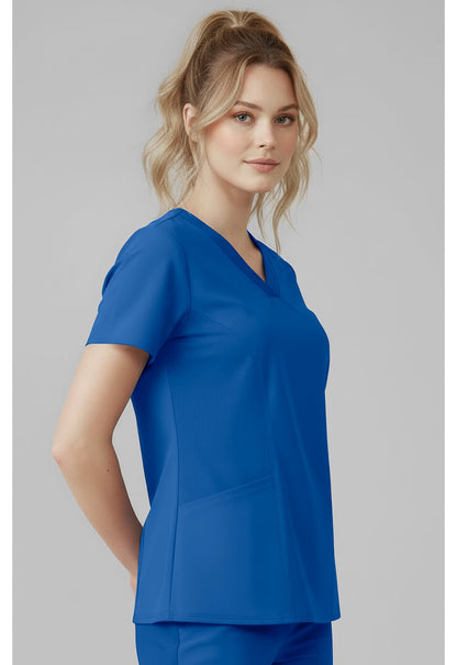 Med Couture Insight Scrubs V Neck Top MC00077 - Scrubs Select