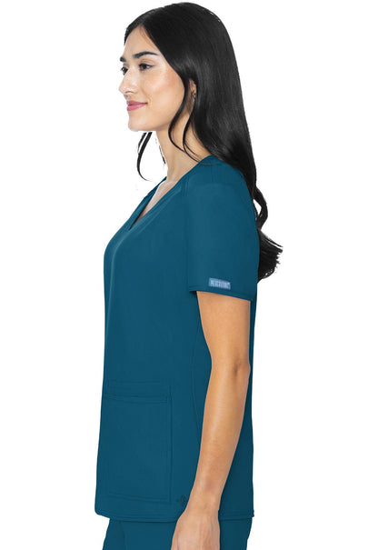 Med Couture Insight Scrubs V Neck Top MC2411 - Scrubs Select