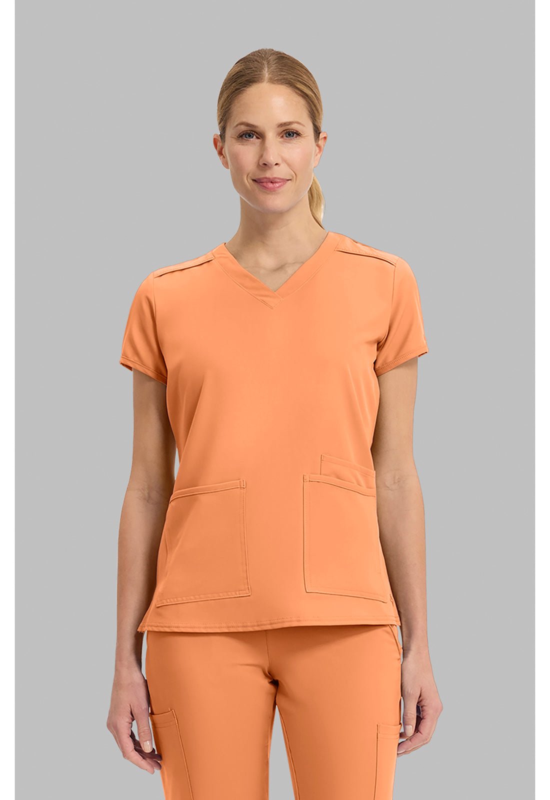 Med Couture Insight Scrubs V Neck Top MC2411 - Scrubs Select