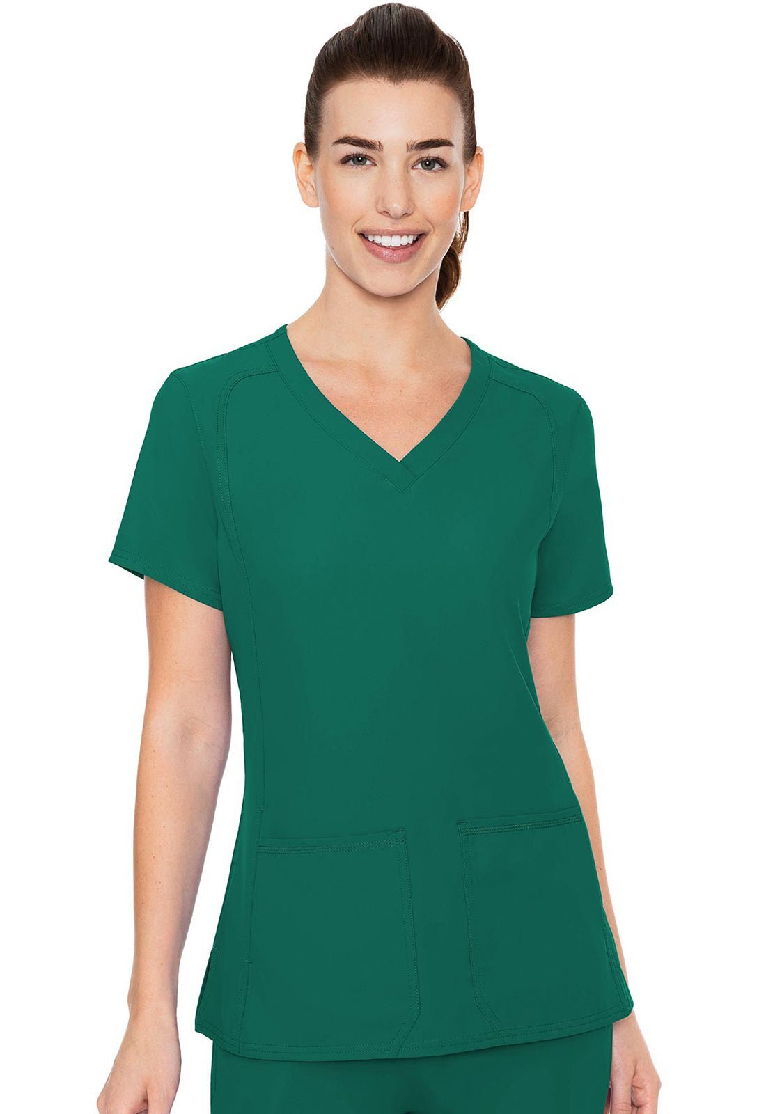 Med Couture Insight Scrubs V Neck Top MC2468 - Scrubs Select