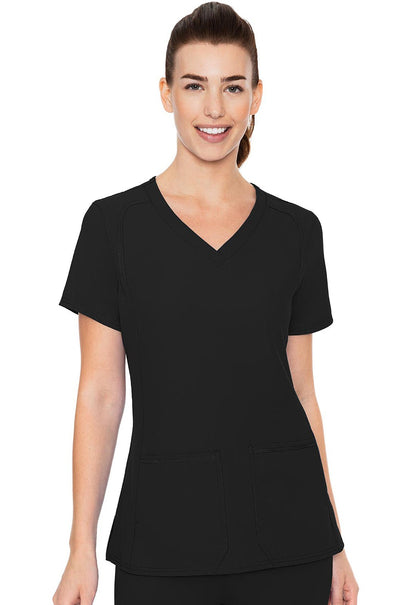 Med Couture Insight Scrubs V Neck Top MC2468 - Scrubs Select