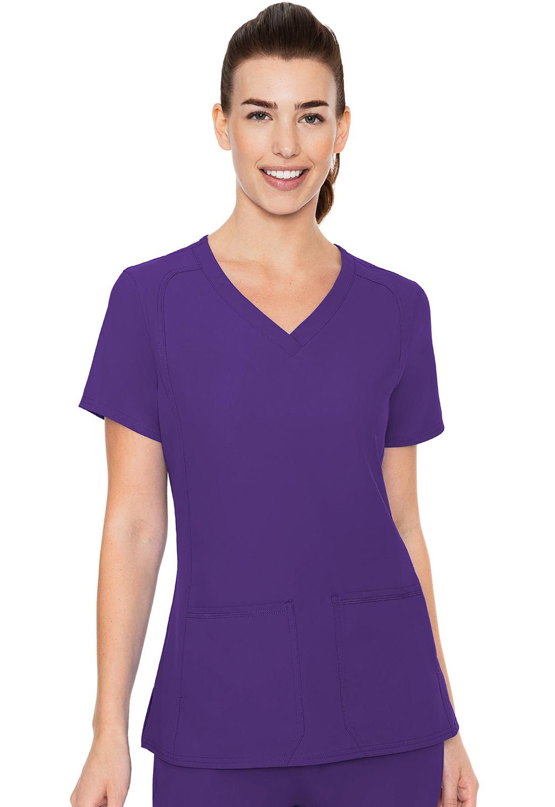Med Couture Insight Scrubs V Neck Top MC2468 - Scrubs Select