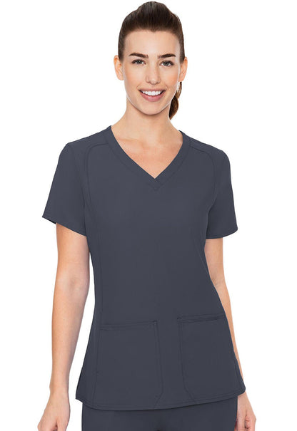 Med Couture Insight Scrubs V Neck Top MC2468 - Scrubs Select