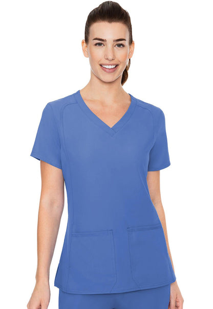 Med Couture Insight Scrubs V Neck Top MC2468 - Scrubs Select
