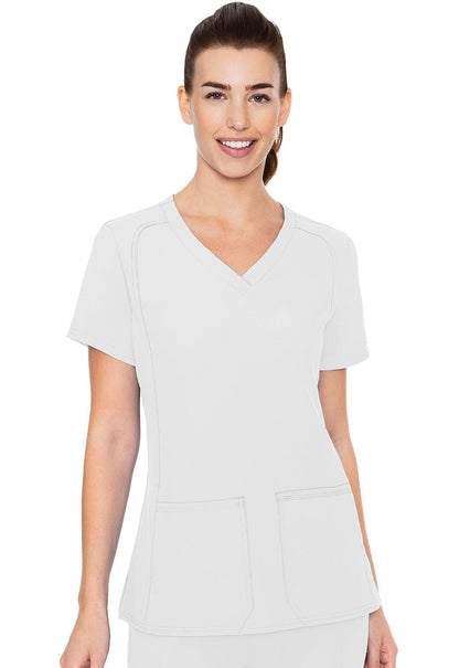 Med Couture Insight Scrubs V Neck Top MC2468 - Scrubs Select