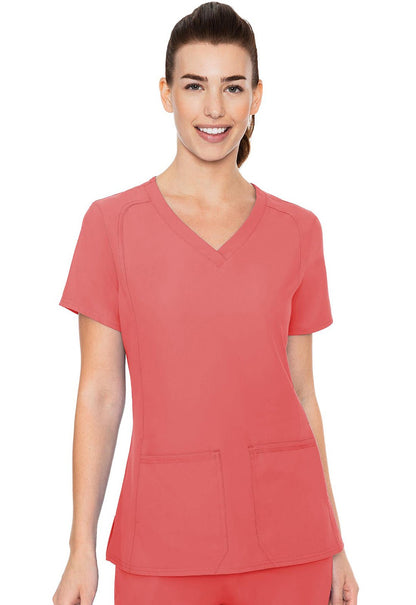 Med Couture Insight Scrubs V Neck Top MC2468 - Scrubs Select