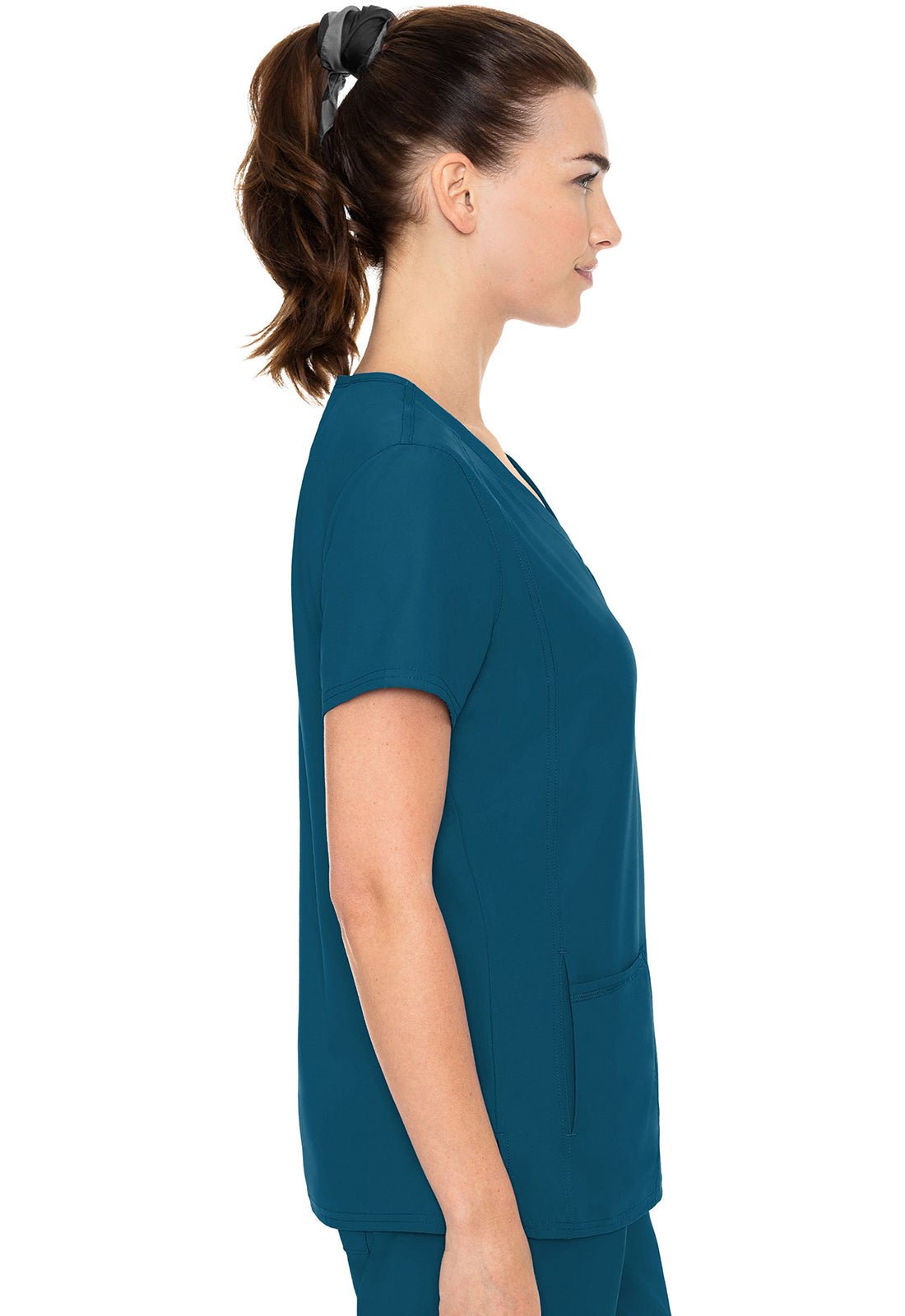 Med Couture Insight Scrubs V Neck Top MC2468 - Scrubs Select
