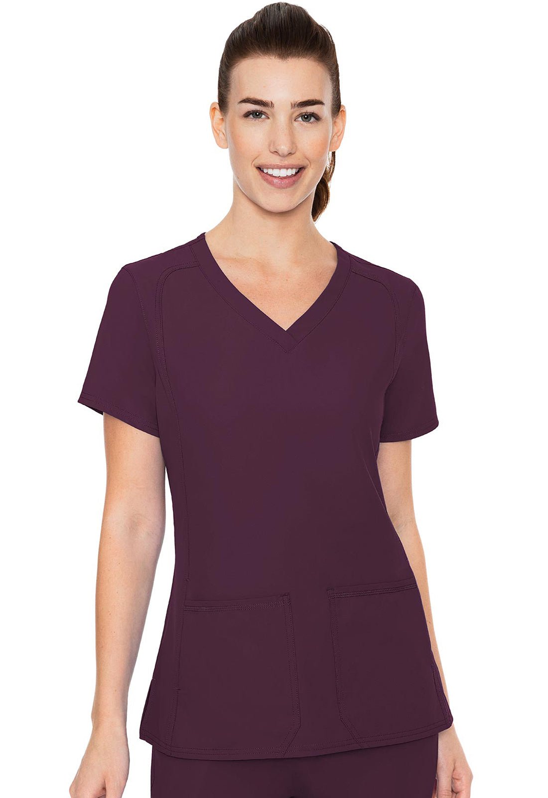 Med Couture Insight Scrubs V Neck Top MC2468 - Scrubs Select