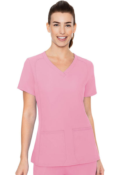 Med Couture Insight Scrubs V Neck Top MC2468 - Scrubs Select