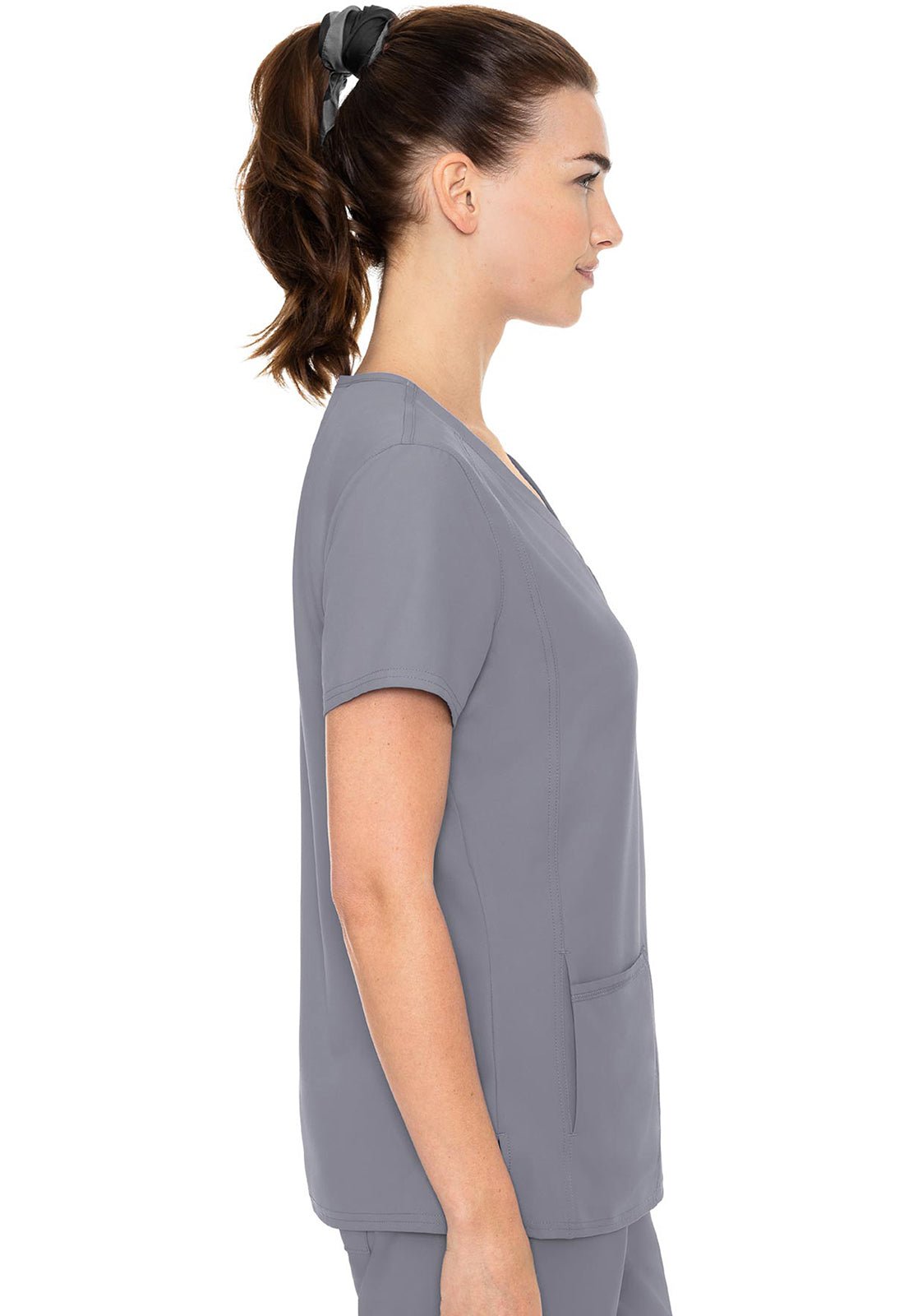 Med Couture Insight Scrubs V Neck Top MC2468 - Scrubs Select