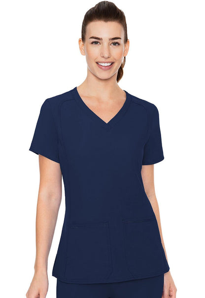 Med Couture Insight Scrubs V Neck Top MC2468 - Scrubs Select