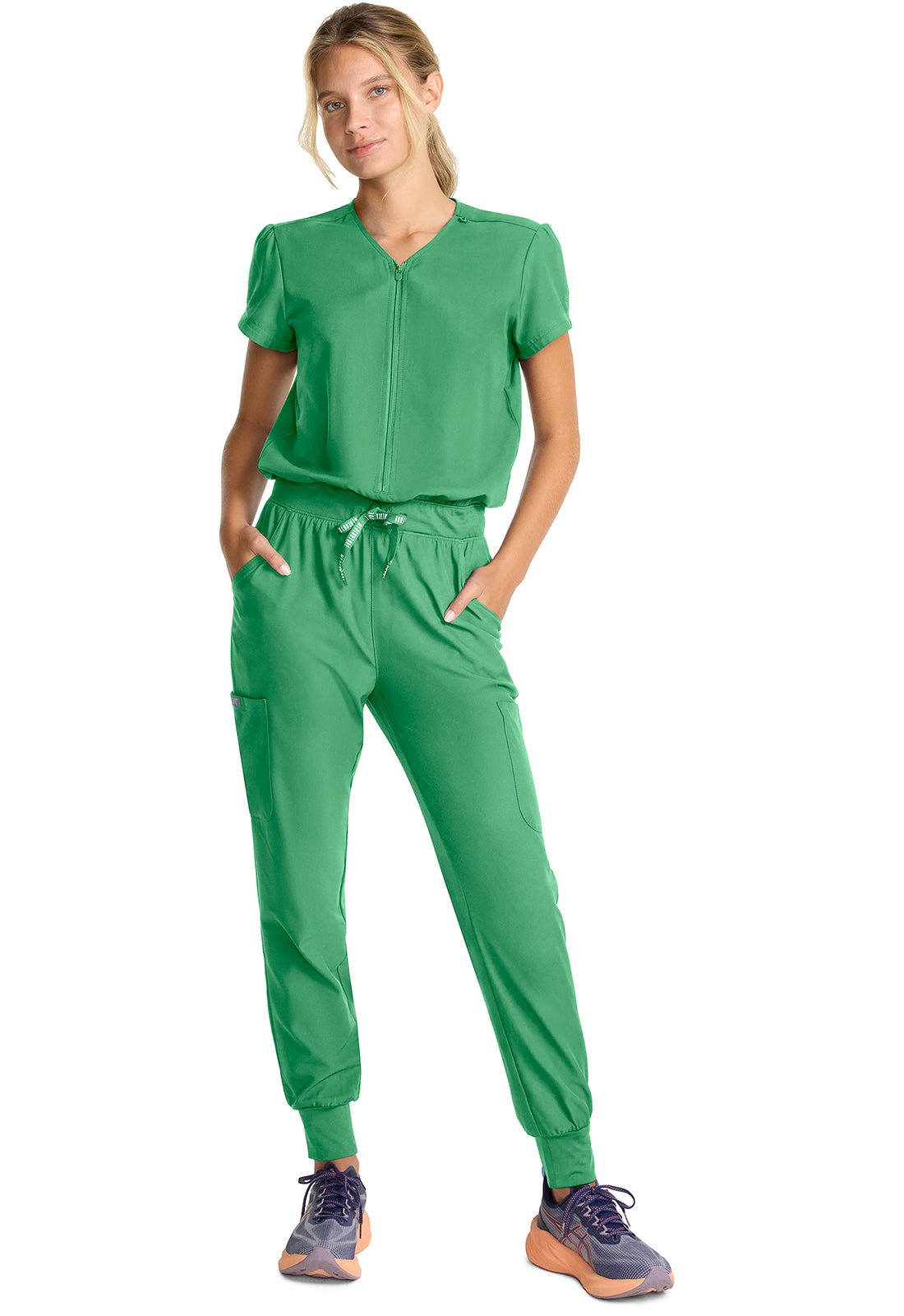 Med Couture Insight Scrubs Zip Front Jumpsuit MC510 - Scrubs Select