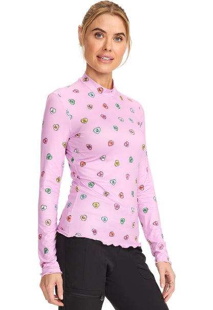 Med Couture Layers Scrubs Merrow Edge Mock Neck Underscrub MC709 - Scrubs Select