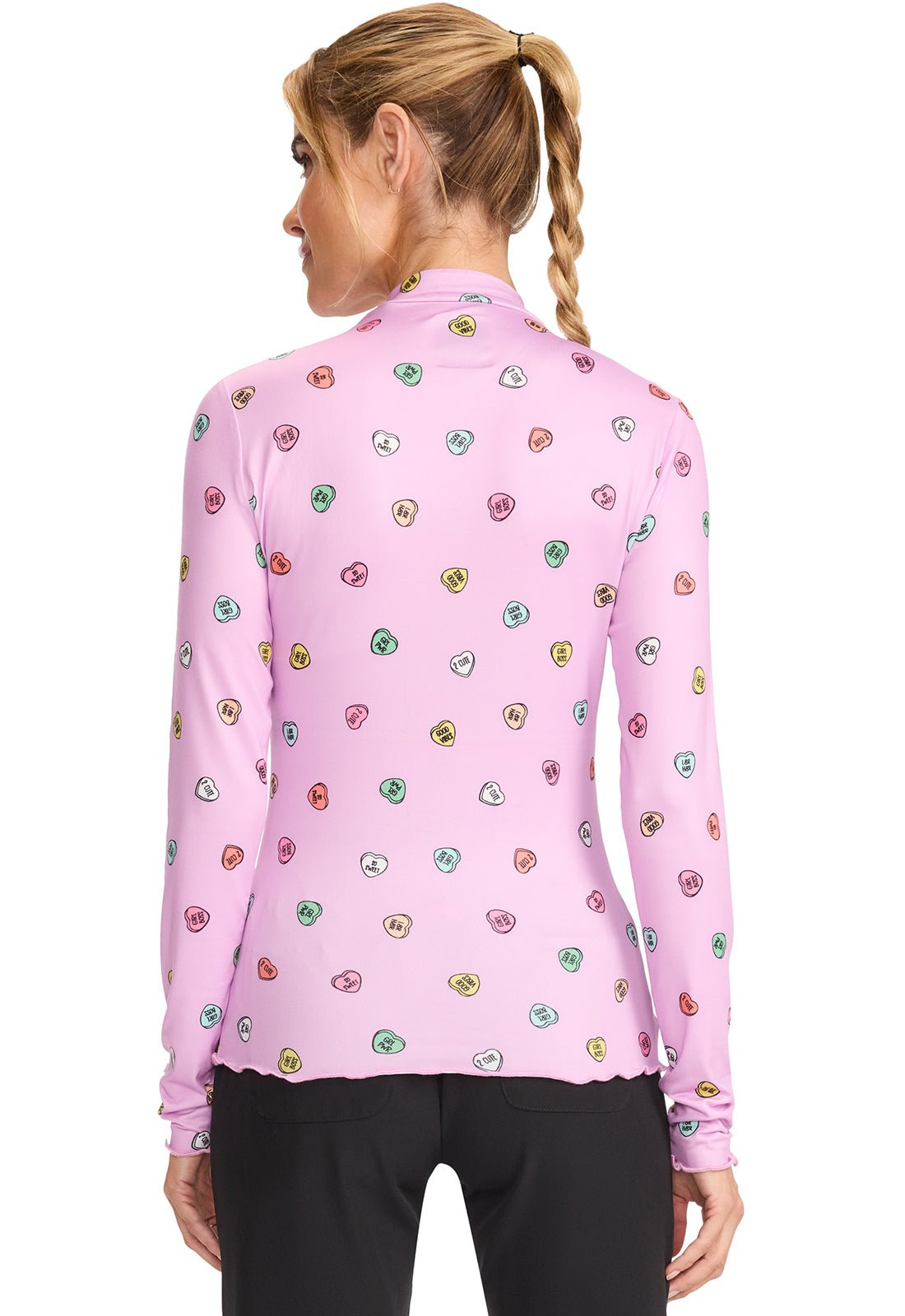 Med Couture Layers Scrubs Merrow Edge Mock Neck Underscrub MC709 - Scrubs Select